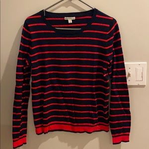 Jcrew blue and red sweater size s